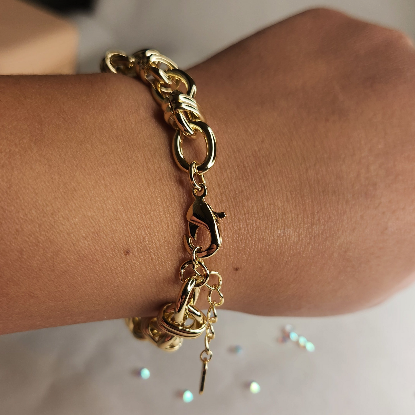 Pulsera Nudos Dorados - Baño de Oro 24K