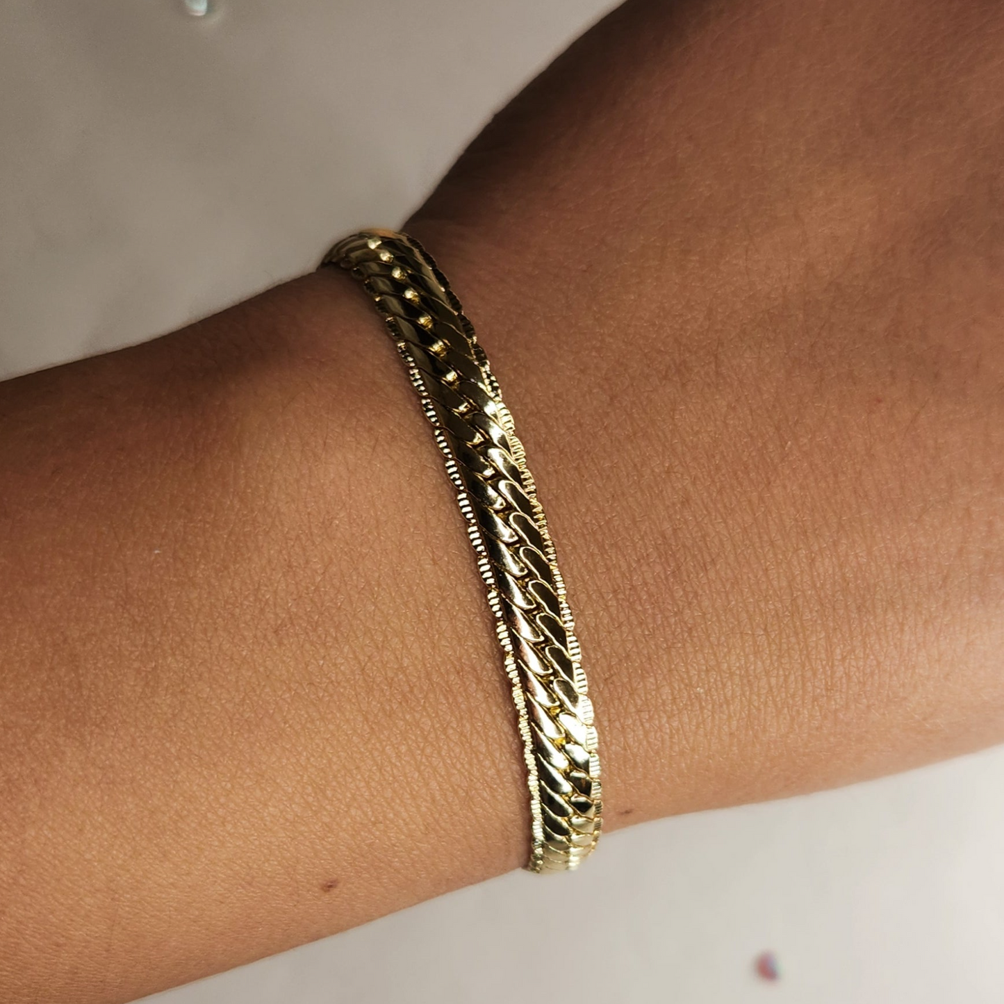 Pulsera Espiga - Baño de Oro 24K