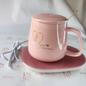 Set Taza con calentador eléctrico Rosa