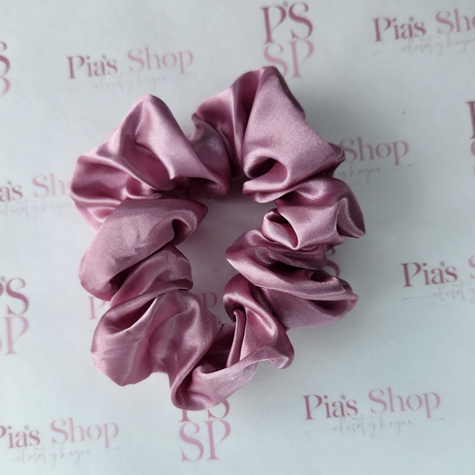 Scrunchie Satinado - Dusty Rose