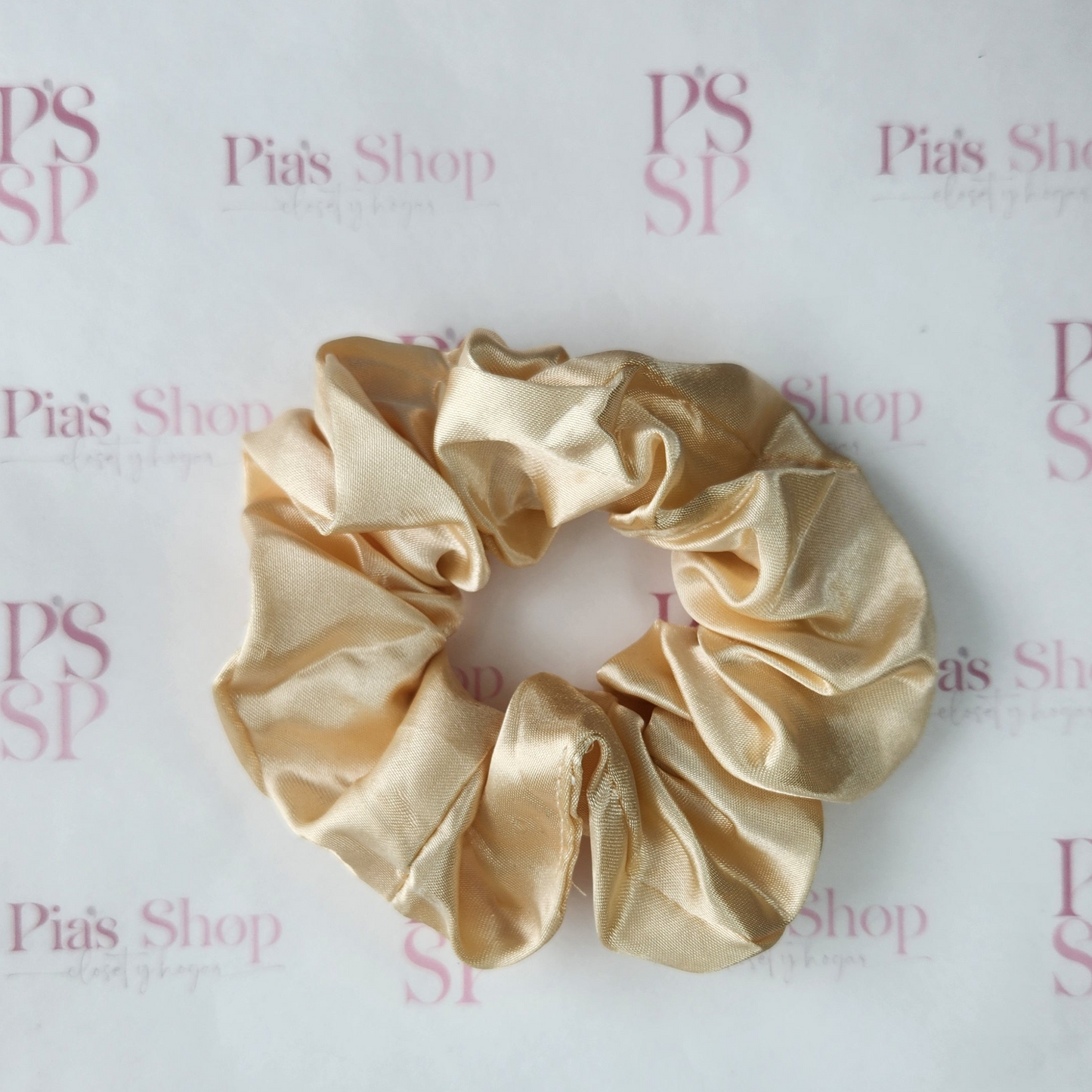 Scrunchie Satinado - Ivory