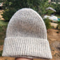 Beanie de lana jaspeado Plomo